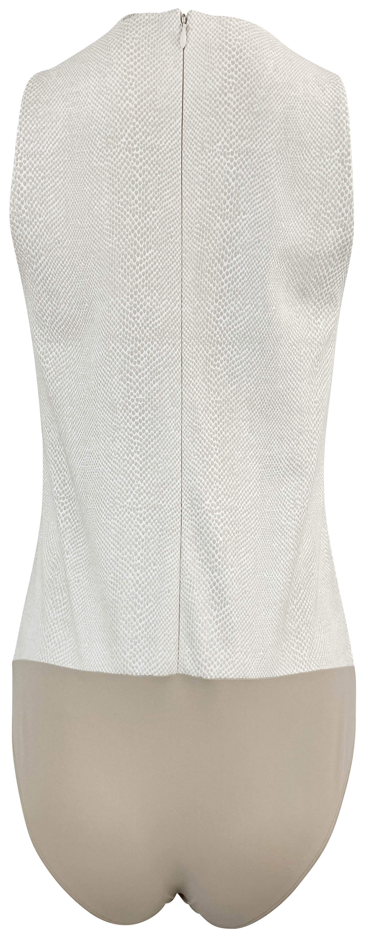 LAPOINTE Faux Leather Bodysuit in Cream - Discounts on LaPointe at UAL