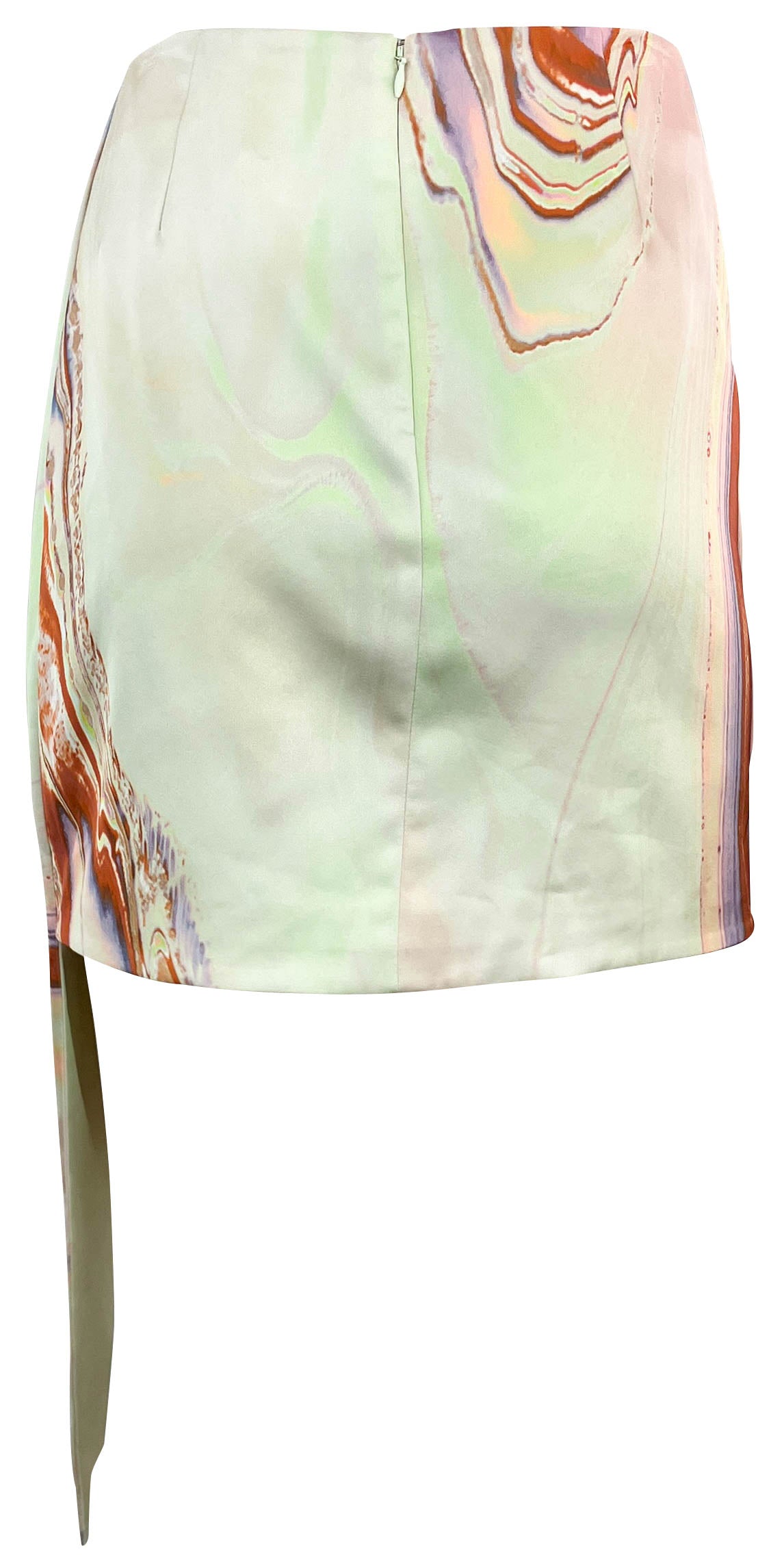 Jonathan Simkhai Mini Skirt in Seafoam Marble Print - Discounts on Jonathan Simkhai at UAL