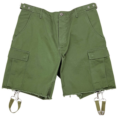 Celine Shorts with Celine Straps in Army Green - Discounts on Celine at UAL