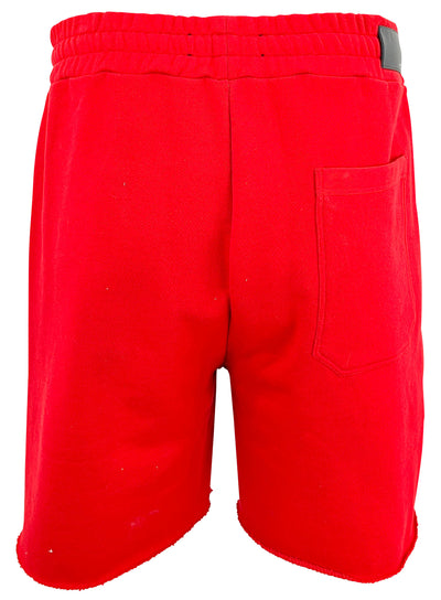 Amiri Logo Shorts in Red - Discounts on Amiri at UAL