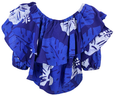 Studio 189 Double Ruffle Top in Blue - Discounts on Studio 189 at UAL