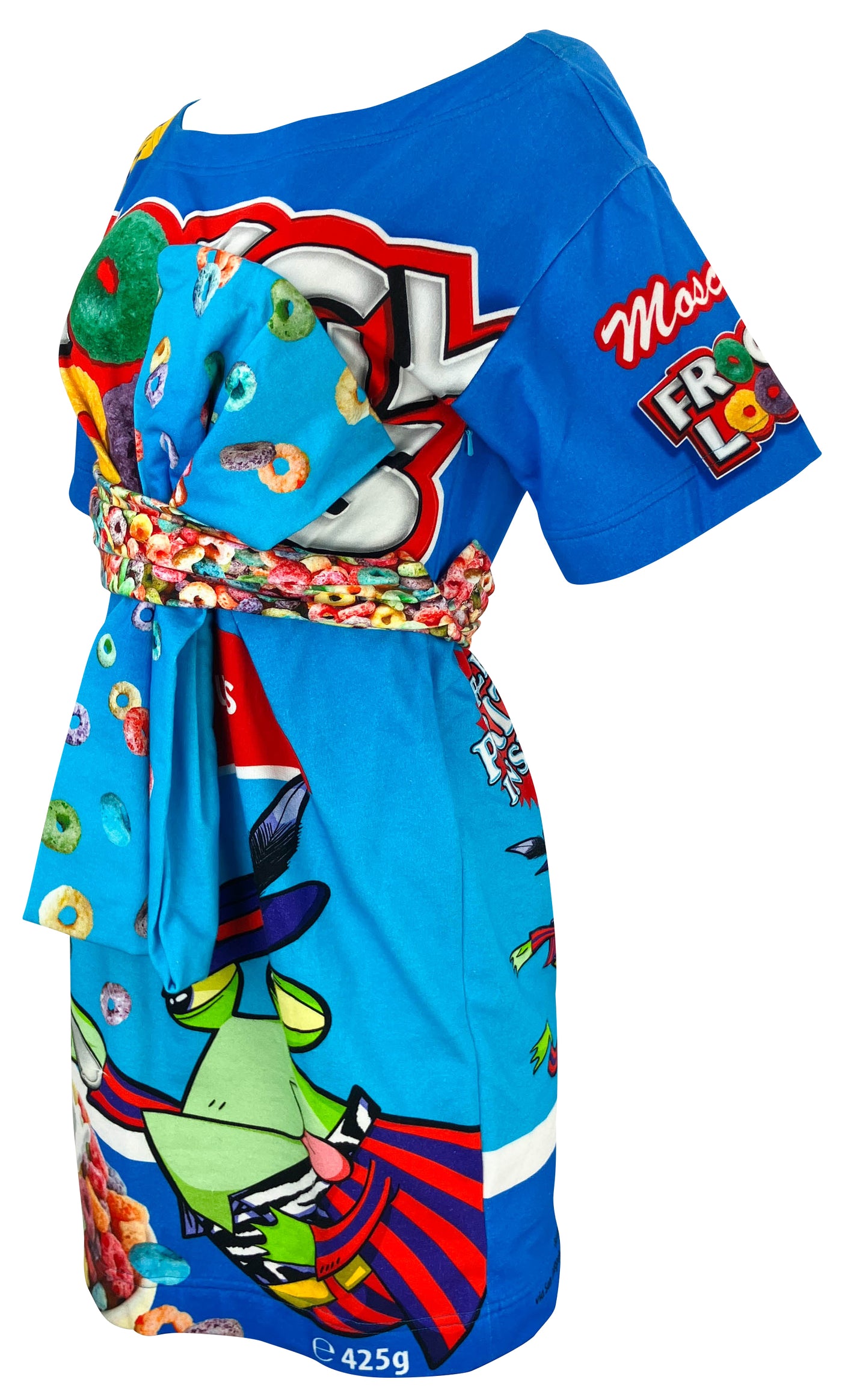 Moschino Froggy Loops Dress in Blue Multi - Discounts on Moschino at UAL