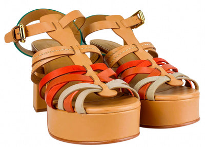 See by Chloé Sierra Platform Sandals in Multi - Discounts on See By Chloé at UAL