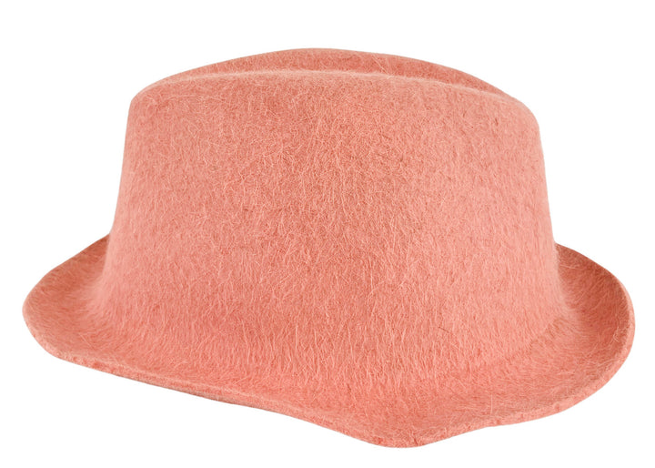 Reinhard Plank Textured Fedora Hat in Dusty Rose - Discounts on Reinhard Plank at UAL