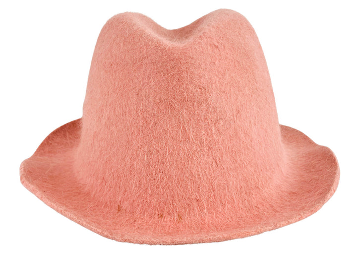 Reinhard Plank Textured Fedora Hat in Dusty Rose - Discounts on Reinhard Plank at UAL
