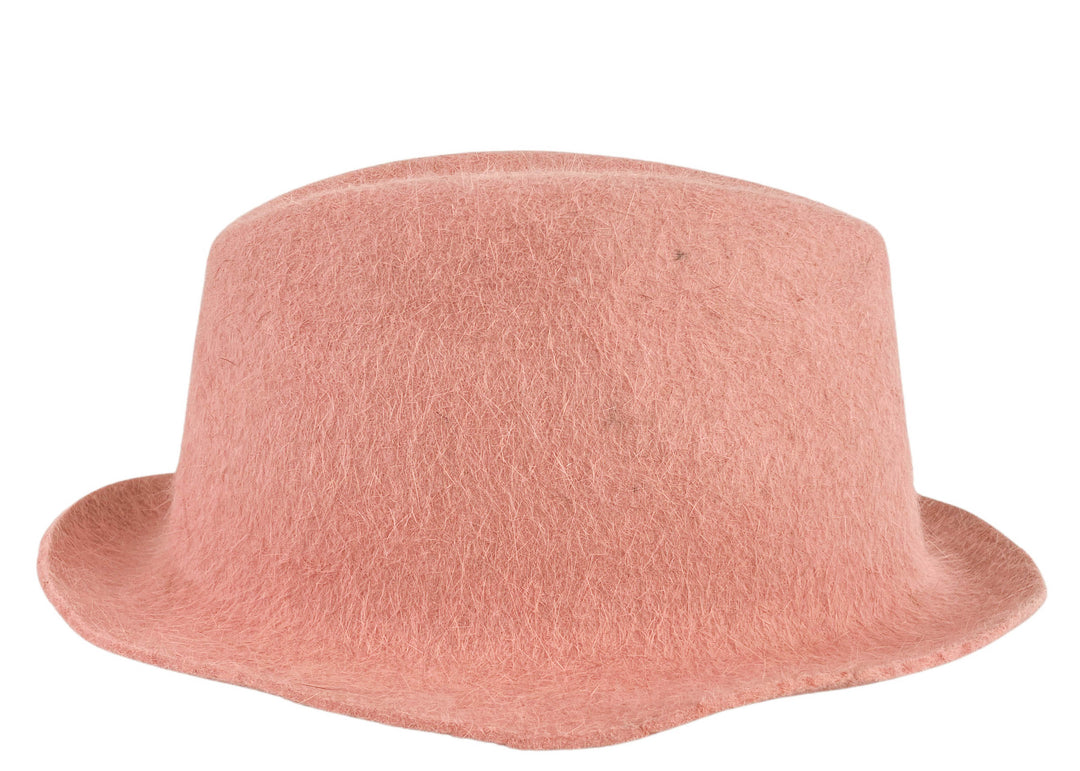 Reinhard Plank Textured Fedora Hat in Dusty Rose - Discounts on Reinhard Plank at UAL