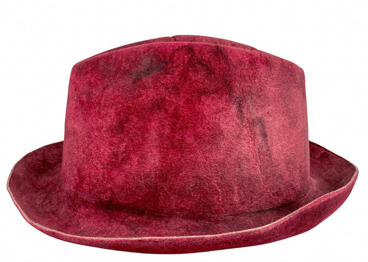 Reinhard Plank Textured Fedora Hat in Maroon Multi - Discounts on Reinhard Plank at UAL