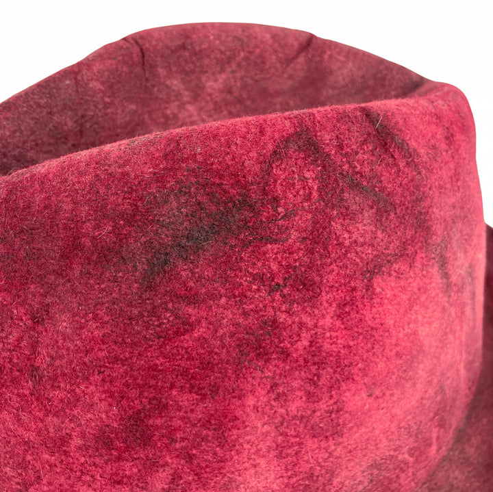 Reinhard Plank Textured Fedora Hat in Maroon Multi - Discounts on Reinhard Plank at UAL