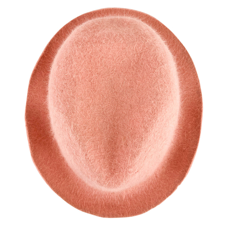Reinhard Plank Textured Fedora Hat in Dusty Rose - Discounts on Reinhard Plank at UAL