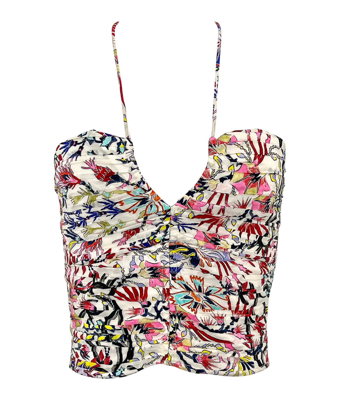Mariacher. Cropped Halter Top in Multi - Discounts on Mariacher. at UAL