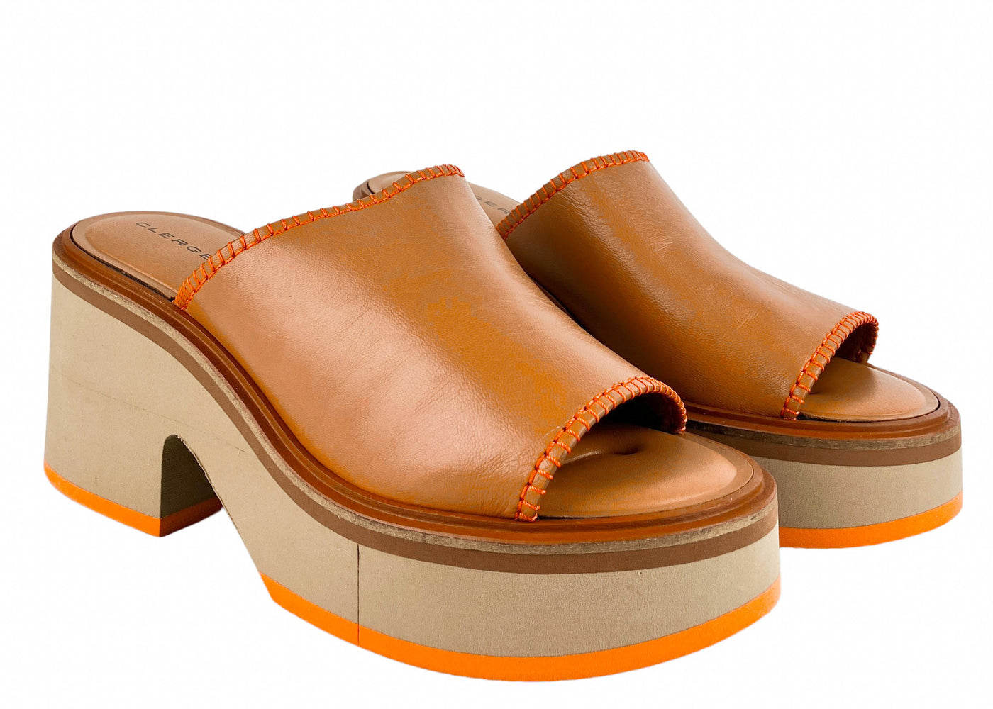 Clergerie Cessy Sandal in Brown - Discounts on Clergerie at UAL