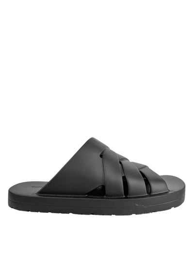 Bottega Veneta Rubber Sandals in Black - Discounts on Bottega Veneta at UAL