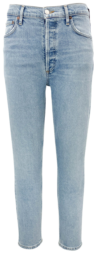 AGOLDE Nico High Rise Denim in Light Wash - Discounts on AGOLDE at UAL