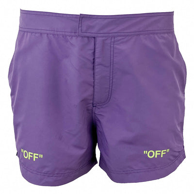Off-White Sunny Swim Shorts in Dusty Purple - Discounts on Off-White at UAL