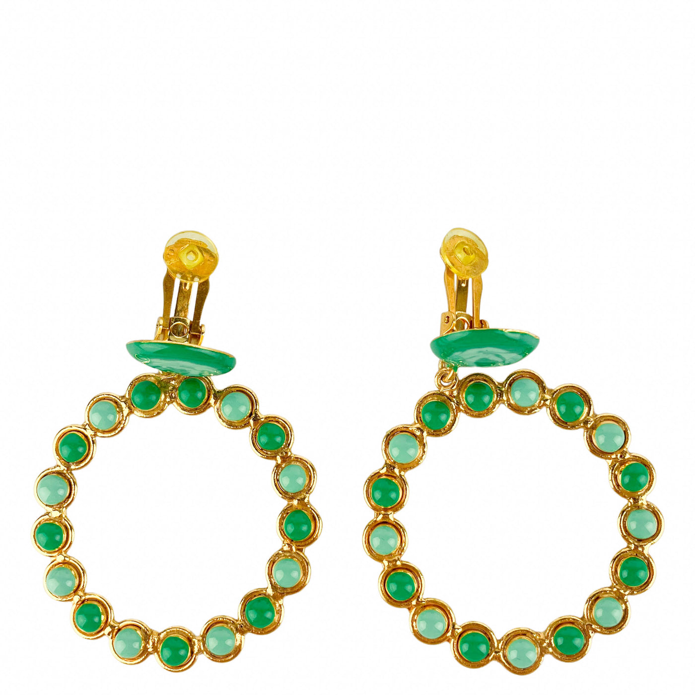 Sylvia Toledano Happy Earrings in Gold/Vert/Turquoise - Discounts on Sylvia Toledano at UAL