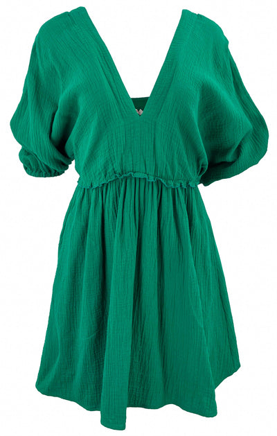 ERES Eris V-Neck Dress in Cactus - Discounts on ERES at UAL