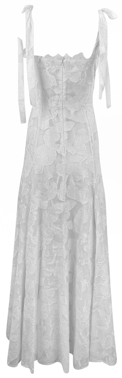 Rachel Gilbert Emilia Lace Maxi Dress in White - Discounts on Rachel Gilbert at UAL