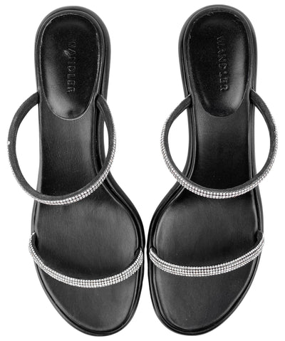Wandler June Embellished Heels in Black - Discounts on Wandler at UAL