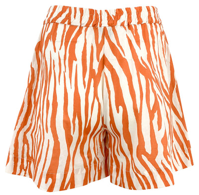 (nude)Tiger Striped Shorts in Cream and Rust - Discounts on (nude) at UAL