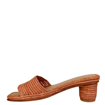 Carrie Forbes Bou Mules in Terracotta - Discounts on Carrie Forbes at UAL