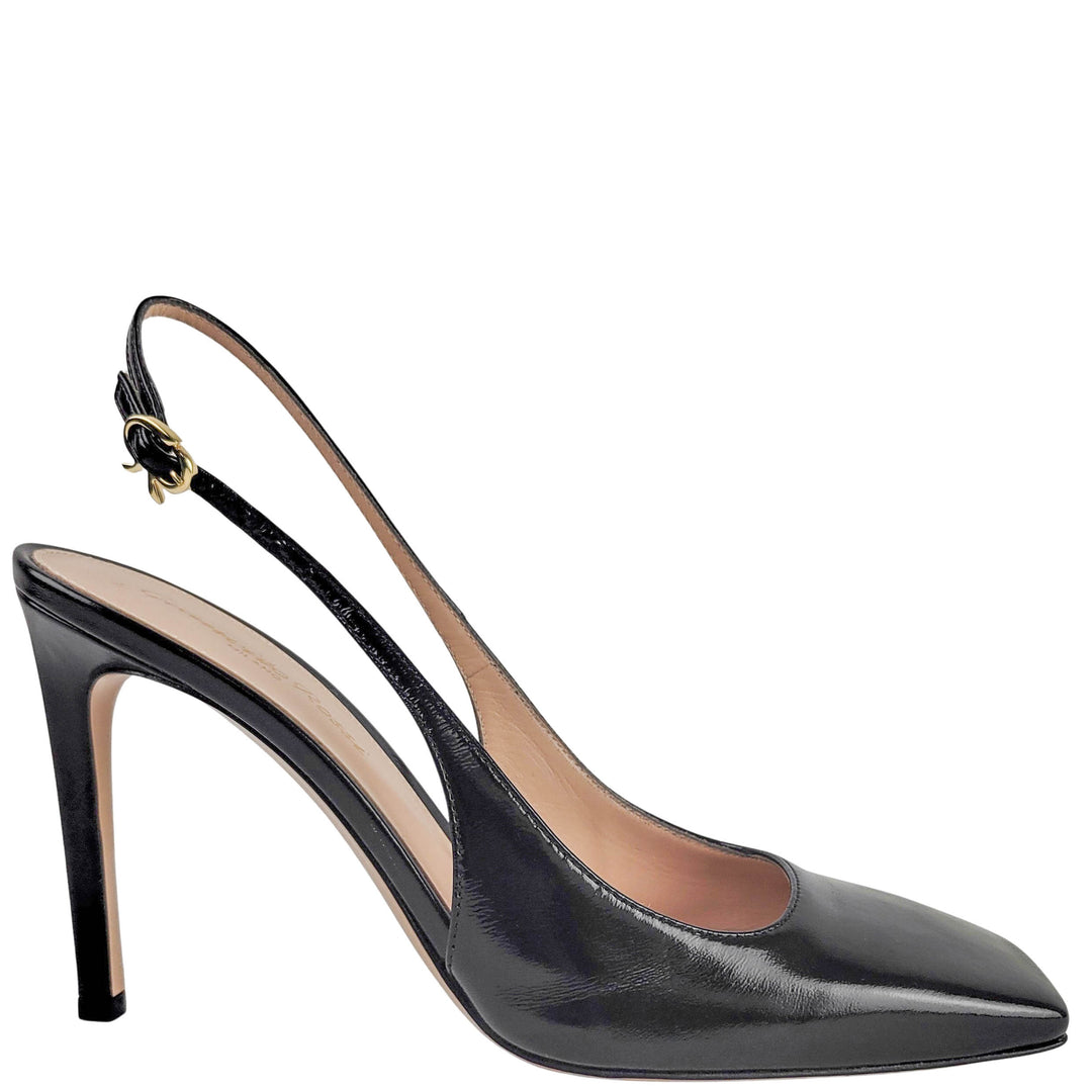 Gianvito Rossi Christina Patent Leather Heels in Black