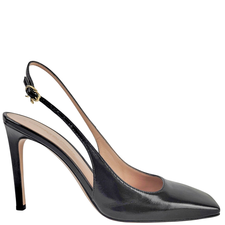 Gianvito Rossi Christina Patent Leather Heels in Black