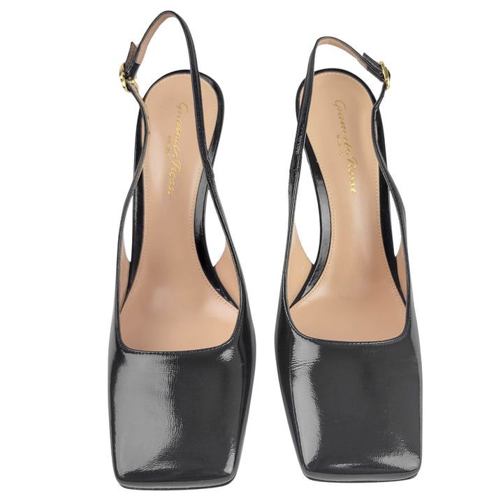 Gianvito Rossi Christina Patent Leather Heels in Black