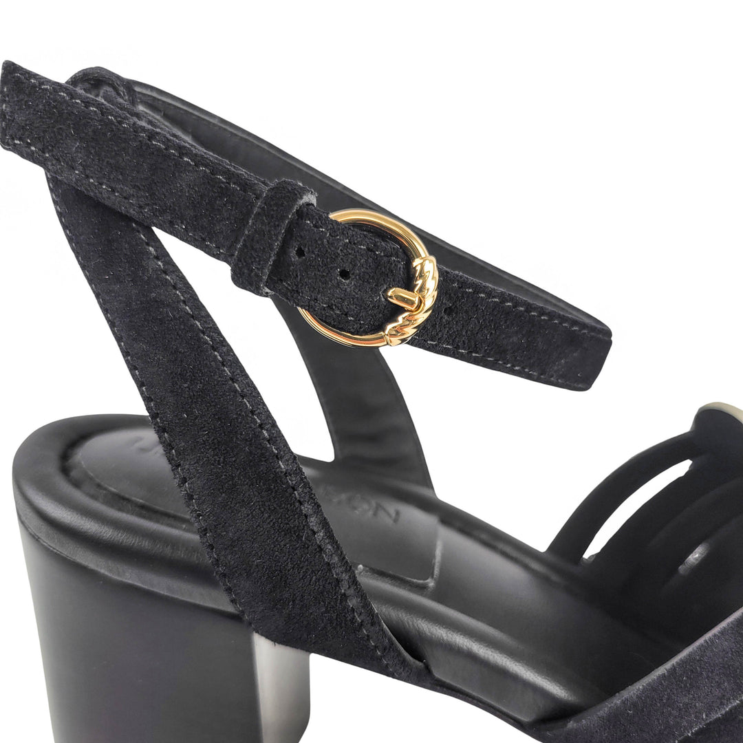 Ulla Johnson Ema Heels in Black/Python
