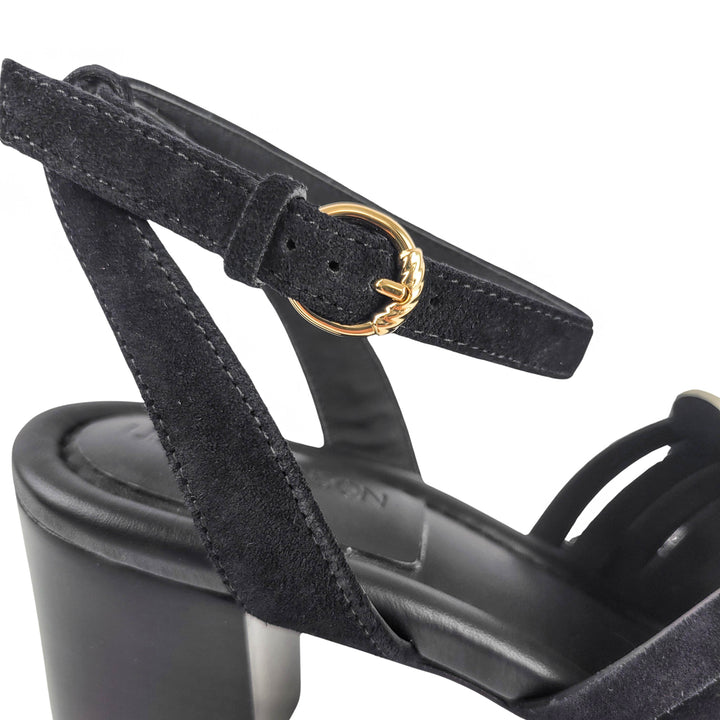Ulla Johnson Ema Heels in Black/Python