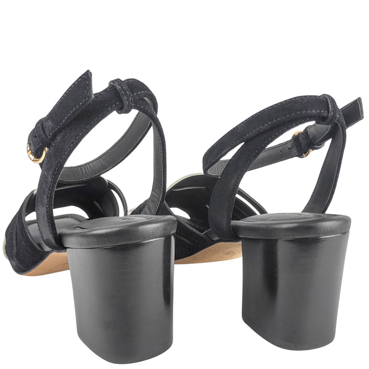 Ulla Johnson Ema Heels in Black/Python