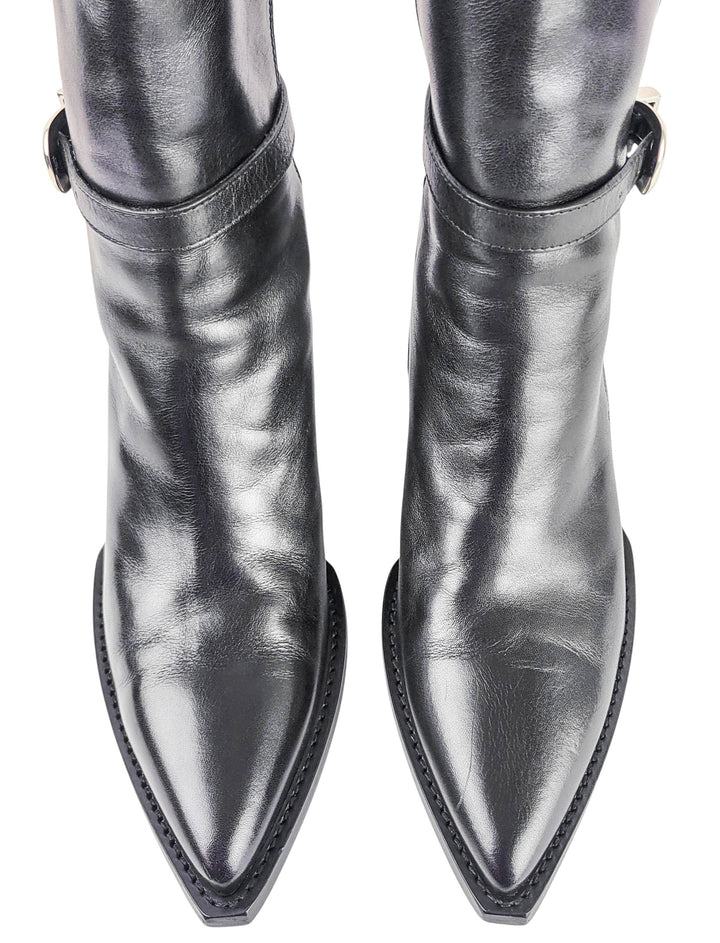 Celine Joan Ankle Boots in Black