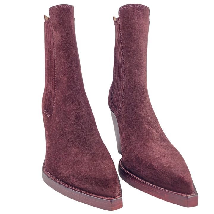Paris Texas Dallas Ankle Boots in Rouge Noir
