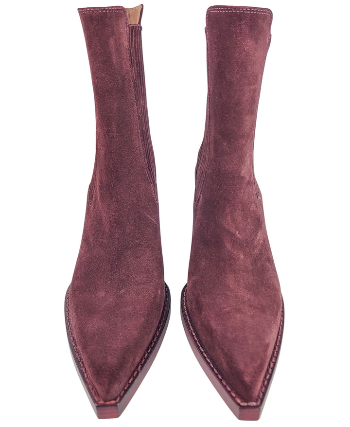 Paris Texas Dallas Ankle Boots in Rouge Noir