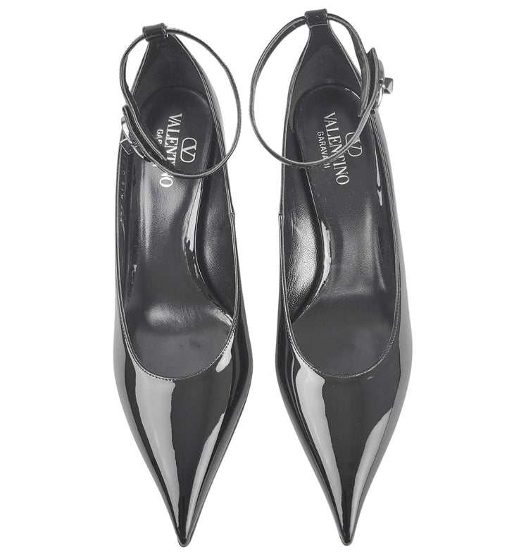 Valentino Heels in Black Patent Leather - Discounts on Valentino at UAL