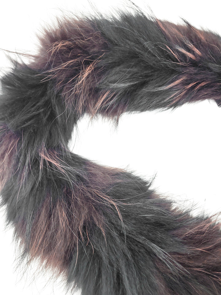 Yves Salomon Infinity Fur Scarf in Black/Brown - Discounts on Yves Salomon at UAL