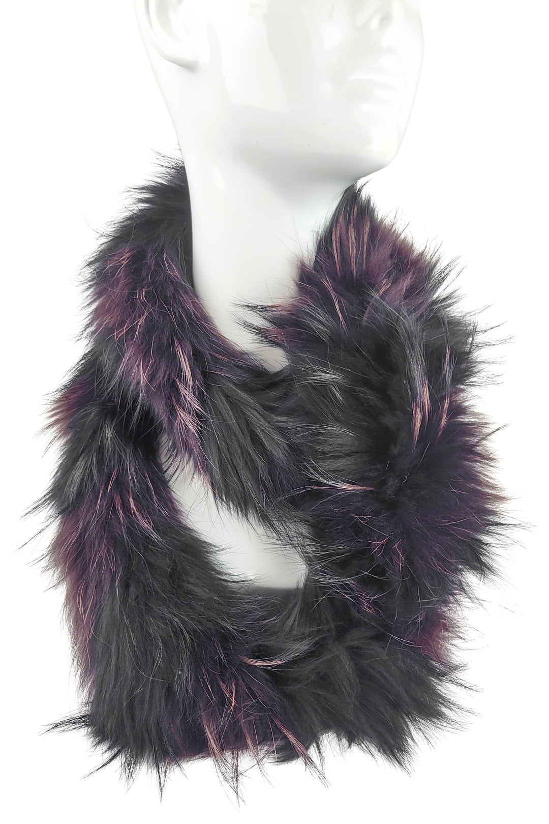 Yves Salomon Infinity Fur Scarf in Black/Brown - Discounts on Yves Salomon at UAL
