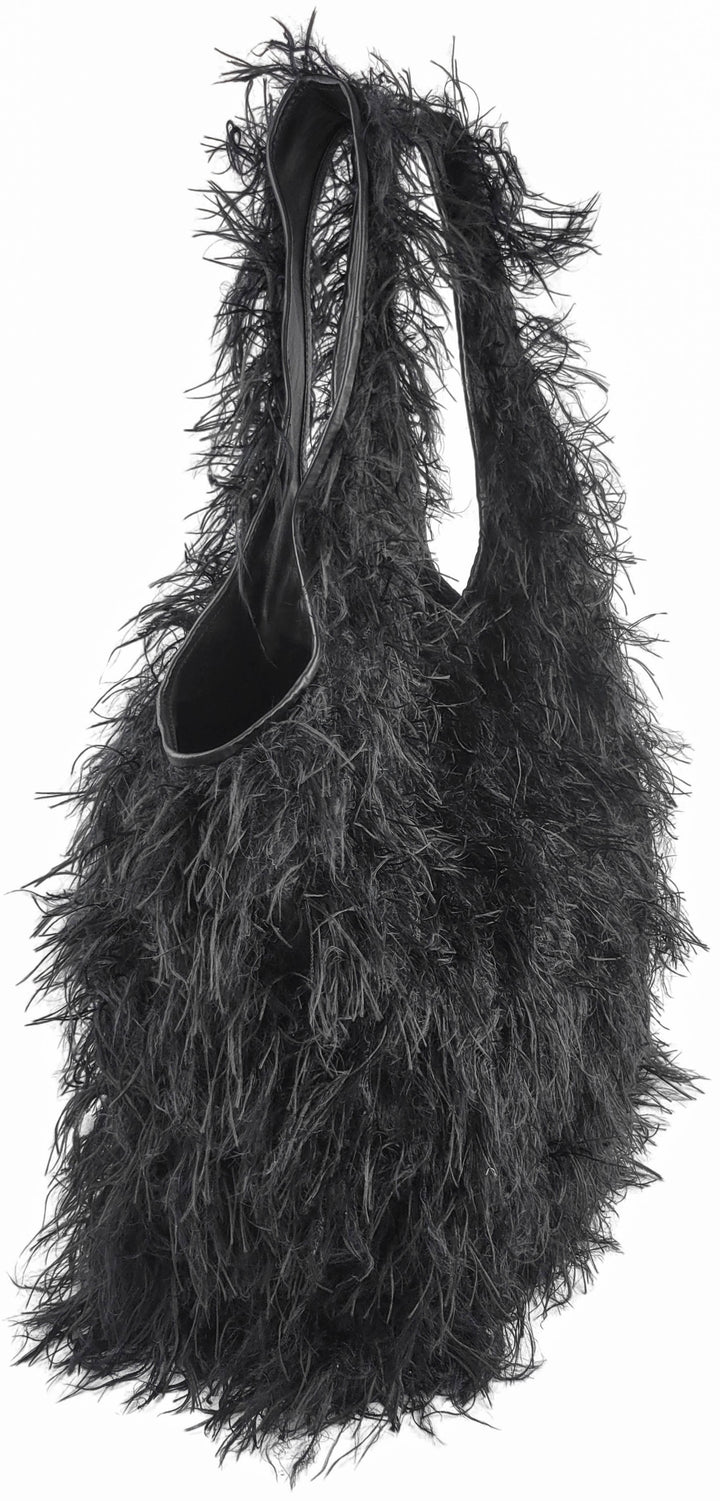 Dries Van Noten Marche Large Fringed Tote Bag in Black - Discounts on Dries Van Noten at UAL