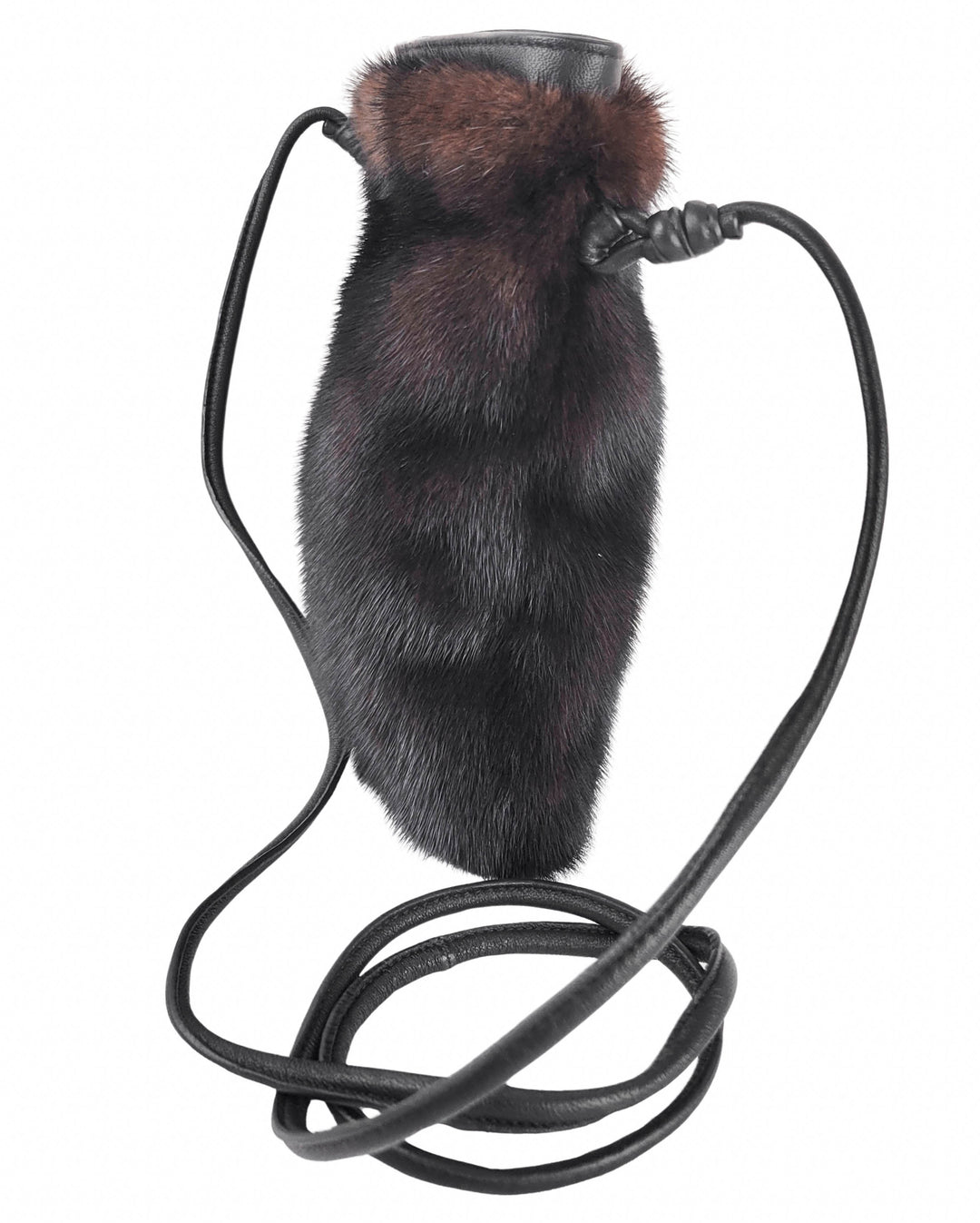 Yves Salomon Fur Bag in Mahogany - Discounts on Yves Salomon at UAL