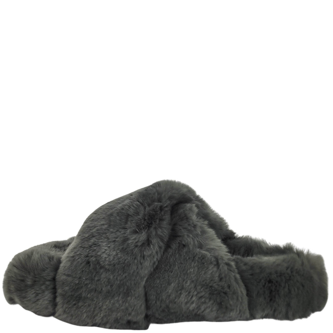 Yves Salomon Fur Slides in Amazon - Discounts on Yves Salomon at UAL