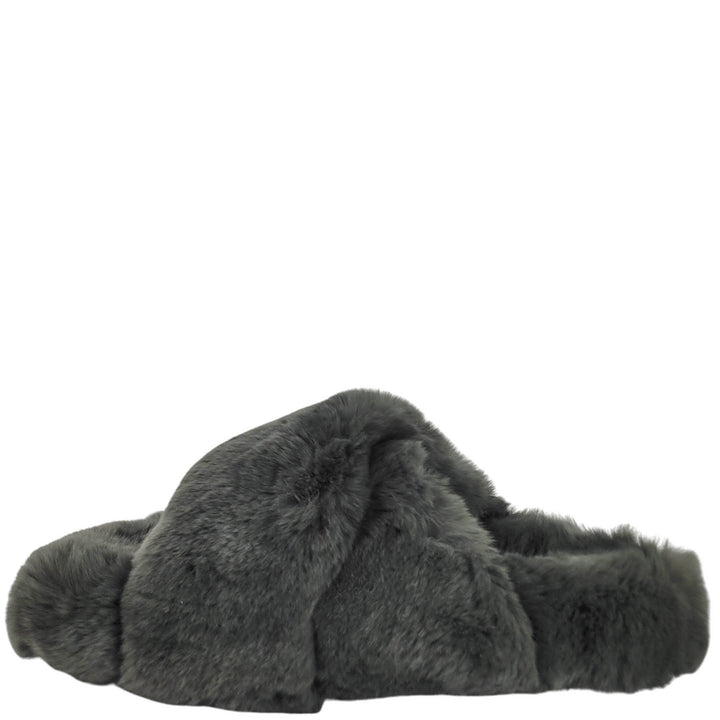 Yves Salomon Fur Slides in Amazon - Discounts on Yves Salomon at UAL