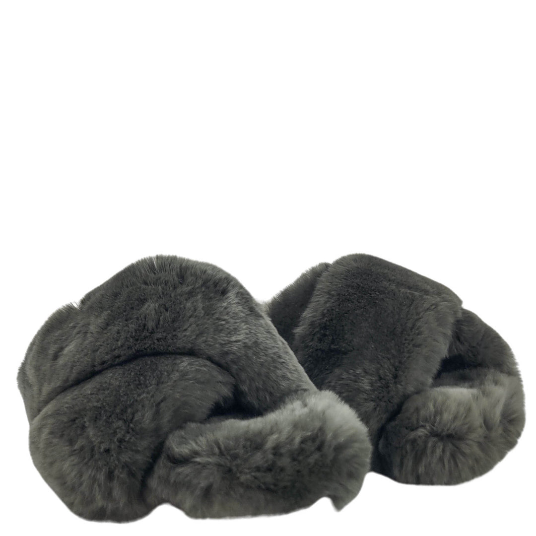 Yves Salomon Fur Slides in Amazon - Discounts on Yves Salomon at UAL