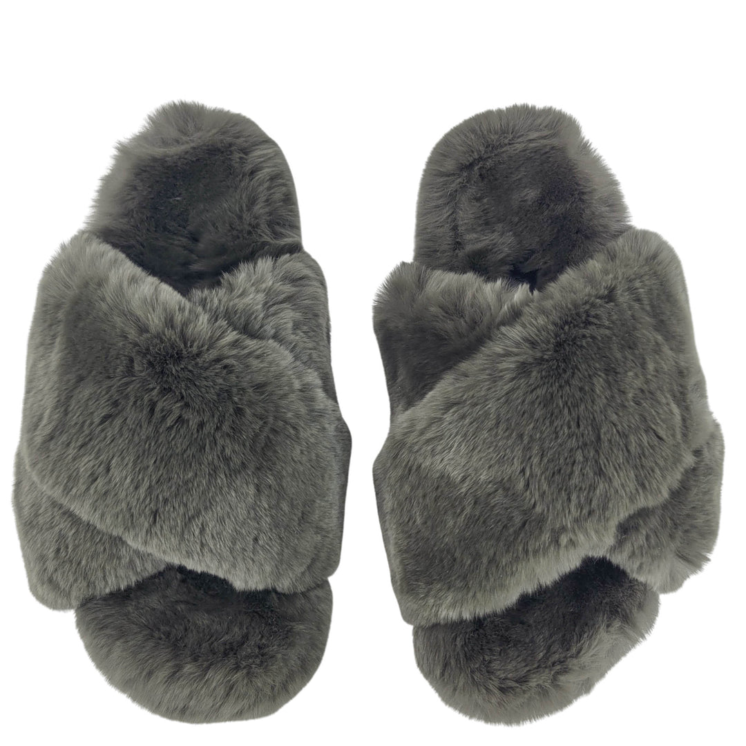 Yves Salomon Fur Slides in Amazon - Discounts on Yves Salomon at UAL