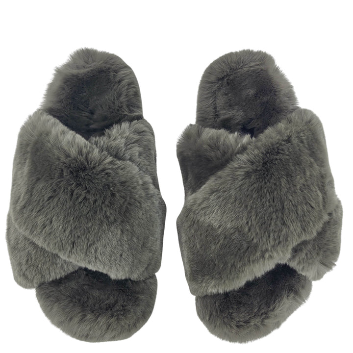Yves Salomon Fur Slides in Amazon - Discounts on Yves Salomon at UAL