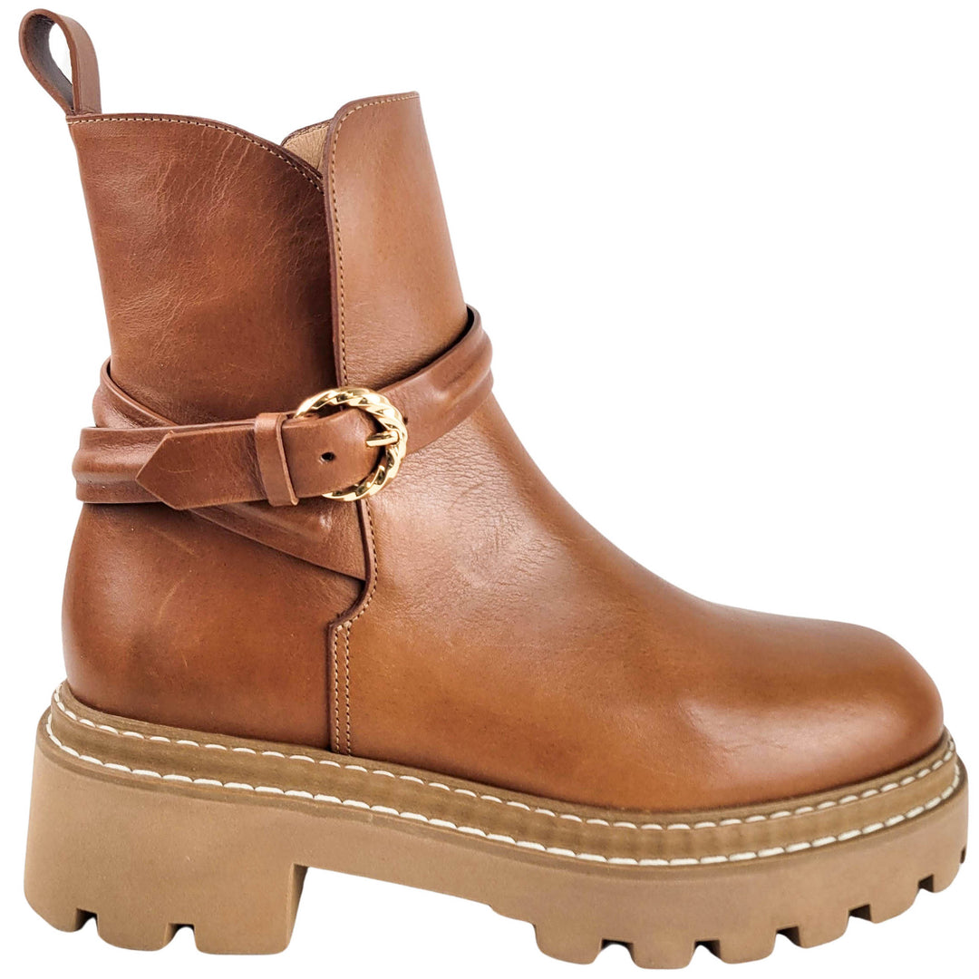 Ulla Johnson Lennon Boots in in Light Brown - Discounts on Ulla Johnson at UAL
