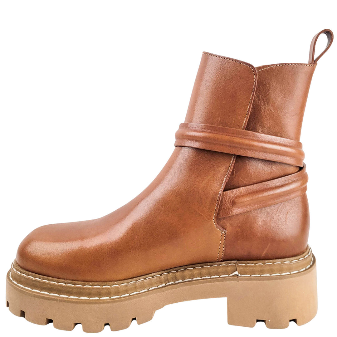 Ulla Johnson Lennon Boots in in Light Brown - Discounts on Ulla Johnson at UAL