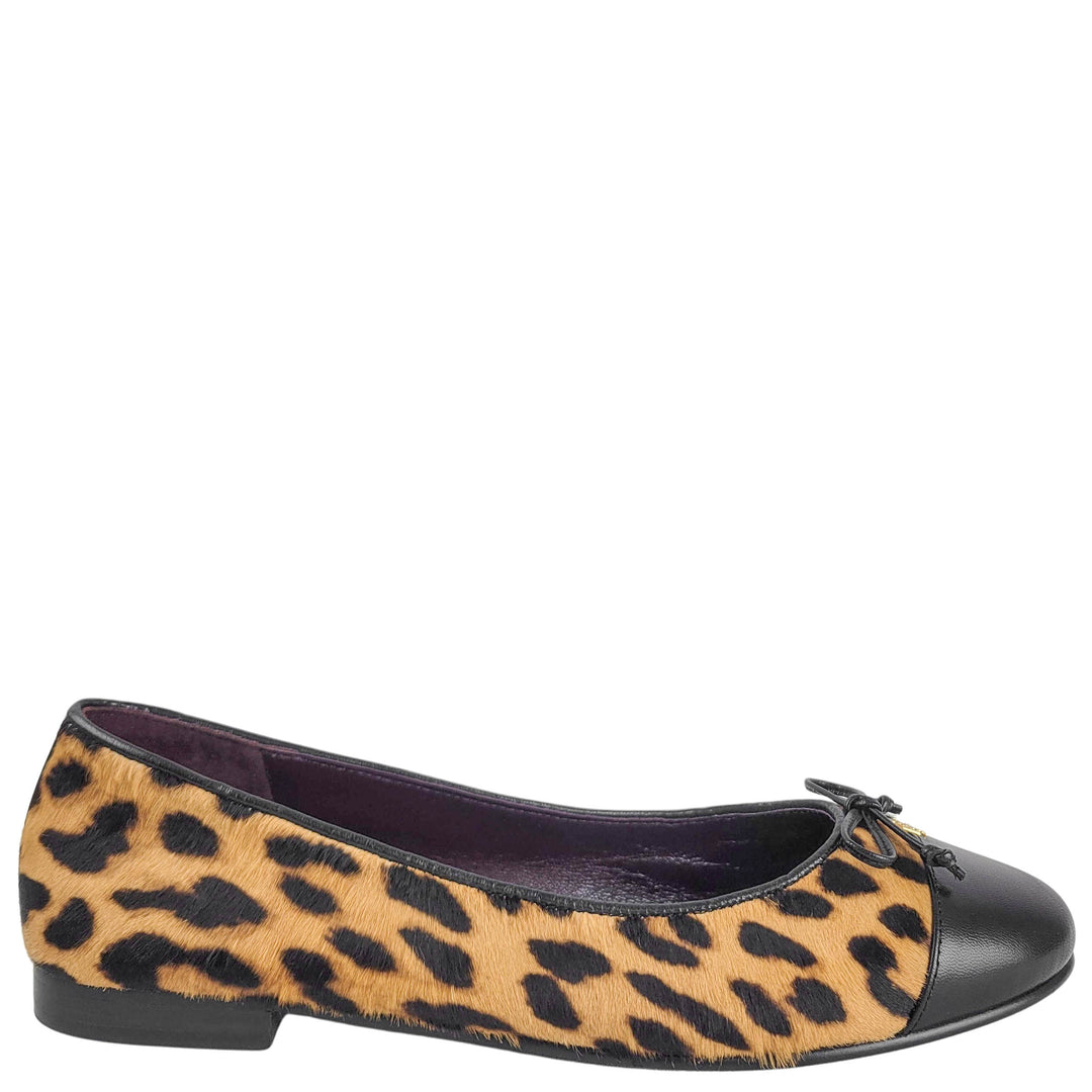 Tory Burch Ballet Flats in Classic Leopard - Discounts on Tory Burch at UAL