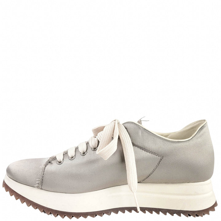 Pedro Garcia Orinda Satin Sneakers in Pipa - Discounts on Pedro García at UAL