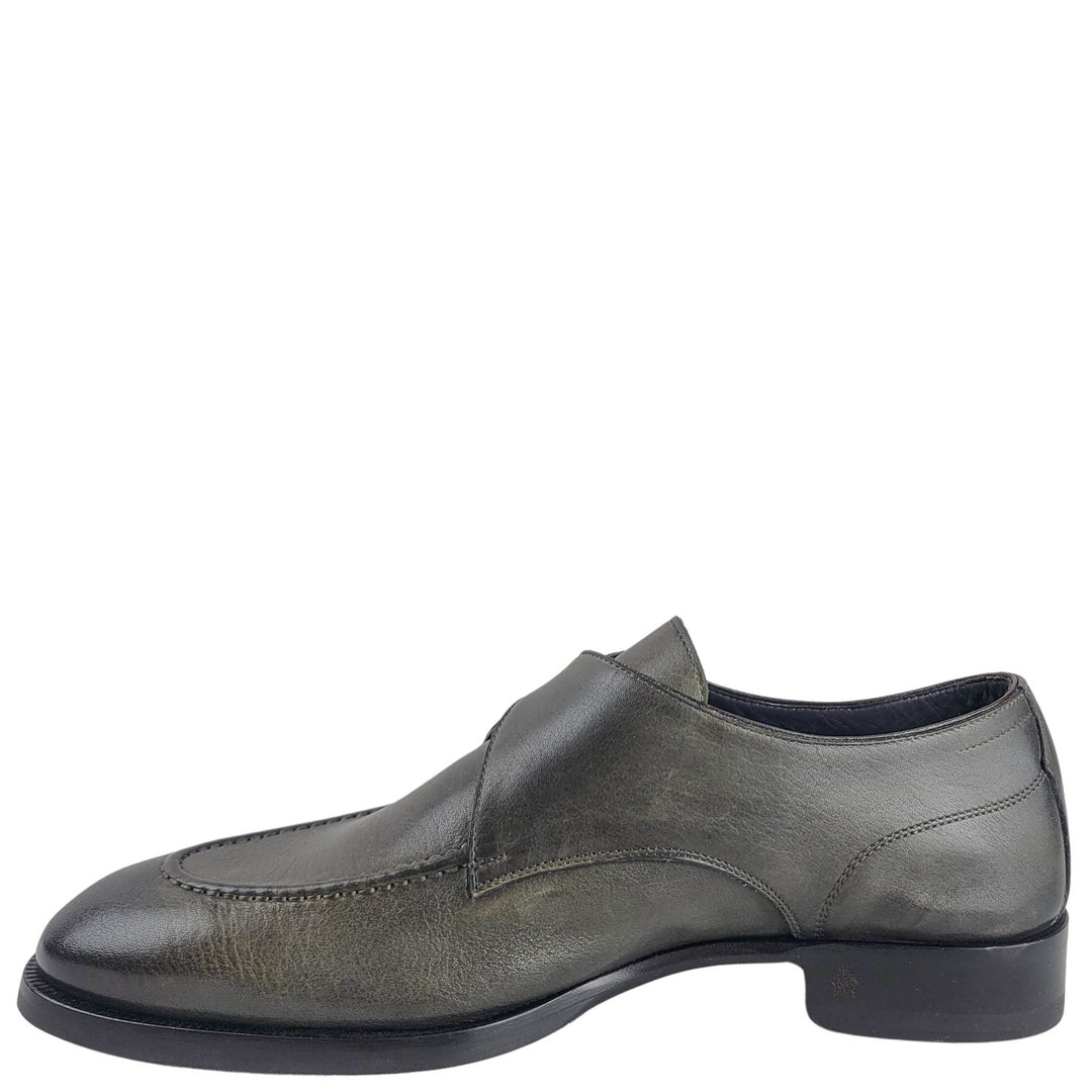 Di Bianco Dress Shoe With Buckle in Dark Bark - Discounts on Di Bianco at UAL