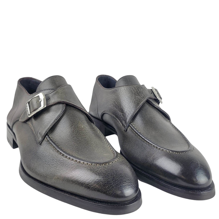 Di Bianco Dress Shoe With Buckle in Dark Bark - Discounts on Di Bianco at UAL
