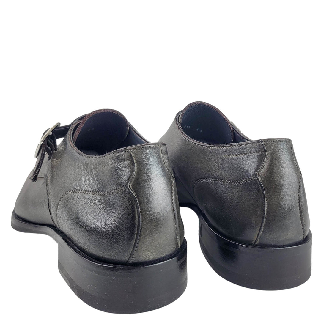 Di Bianco Dress Shoe With Buckle in Dark Bark - Discounts on Di Bianco at UAL
